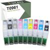RUICAILI T0961-T0969 - Cartuccia di inchiostro di ricarica, compatibile con Epson T0961, compatibile con lo stilo R2880 (9)