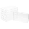 MOLUCKFU 6 supporti trasparenti per cassette, in plastica ad alta trasparenza, scatola per cassette audio, custodia protettiva