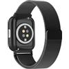 SeNool 20mm Cinturino per Amazfit Active 2 / Amazfit Active/Amazfit GTR Mini/Amazfit GTS 4, Magnetico Metallo Bracciale per Amazfit GTS 4 Mini/Amazfit Bip 3 / Amazfit Bip 3 Pro - Nero