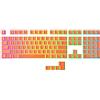 Ranked Pudding Tasti PBT | 112 Layout ANSI US e ISO traslucido a Double Shot | Profilo OEM per Tastiera da Gioco Meccanica RGB (Coral)