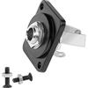 QIANRENON TRS 1/4 Pannello Montaggio Saldare Audio Adattatore 6,35mm Femmina a Saldare Terminale Stereo Connettore, Grandi 3 poli saldare microfono Presa, Per altoparlanti amplificatori mixer