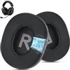 Wzsipod Cuscinetti rinfrescanti in gel di ricambio per cuffie Logitech G Pro, G Pro X, G Prox 2, G Pro X SE, con schiuma per isolamento acustico, spessore aggiunto, realizzati con tessuto fresco (nero)