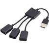 Chenyang - Cavo USB 2.0 a 3 porte per MacBook, notebook, PC, mouse e flash disk