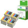 Inkjello Cartuccia di ricambio per stampante, compatibile con Epson Stylus D3850 D4200 D68 D68 PE D88 D88 Plus DX3800 DX3850 DX4200 DX4250 DX4800 DX4850 nero ciano magenta giallo (confezione da 20)