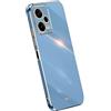 RankOne La Custodia del Telefono è Adatta per Redmi Note 12 Pro 5G (6.67 Inches), Case per Cellulare in Silicone con Telaio Galvanico - Blu navy