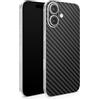 TF Skins Skins compatibile con iPhone 17, pellicola protettiva per schermo posteriore Only con logo scollatura (nero carbonio)