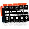 Supply Guy 5 Cartucce Per Stampanti con Chip compatibile con Canon PGI-520 (Nero) per Canon Pixma IP3600 IP4600 IP4600X IP4700 MP540 MP550 MP560 MP620 MP630 MP640 MP640R MP980 MP990 MX860 MX870