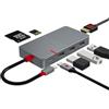ANYPLUS 7 IN 1 Adattatore Multiporta USB C con USB 3.0, Docking Station,4K HDMI, Ricarica PD 100W,Lettore Schede SD/TFPer MacBook Pro Air HP Ipad Dell