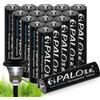 CITYORK Batterie AAA ricaricabili, 1,2V Ni-MH AAA 300mAh Pile Ricaricabili per luci solari con custodia, Confezione da 16 pezzi
