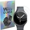 PHONILLICO Vetro temperato compatibile per Samsung Galaxy Watch 7/6/5/4-44mm [2 Pezzi] [Diametro 41mm] Pellicola Protettiva Proteggi Schermo PHONILLICO