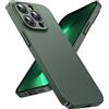Flyzoo Cover Originale Ultra Sottile per iPhone 13 Pro 6.1'', Custodia Protezione in Rigida con Fotocamera Protettivo Completa & Anti-Graffio & Anti-Impronta Digitale Case Opaco Leggero, Verde