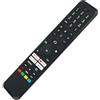 VINABTY RC45162 New Sostituire il telecomando vocale Adatta per Telefunken/PANASONIC/JVC TVs TX-43MX700E TX-65MX700E TX-65MX710E TX-50MX710E TX-55MX700E TX-55MX710E