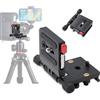Aitteel Piastra di sgancio rapido del treppiede di sostegno orizzontale e verticale della fotocamera DSLR pieghevole L compatibile con Canon Nikon Sony dji Osmo Ronin Zhiyun Stabilizzatore Treppiede Monopiede