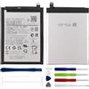 Duotipa Batteria di ricambio Scud-WT-W1, 4900 mAh, compatibile con Samsung Galaxy A22 5G & A14 4G/5G & A22s 5G & M22 con kit di strumenti di riparazione