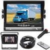 HUACANG DC 12-24V veicolo telecamera parcheggio monitor, impermeabile 18LEDs Night Vision telecamera per retromarcia con 10m 4pin Aviation cavo +7 TFT LCD Car monitor per grande camion Bus RV rimorchio