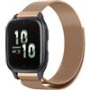 SeNool 20mm Cinturino per Garmin vívomove Trend/Garmin Venu Sq 2/Venu Sq 2 music/Venu 2 Plus, Magnetico Metallo Bracciale per GarminMove Sport/Garmin vivoactive 3/vivoactive 3 music - Oro Rosa