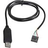 TECNOULAB 1 pezzo Modulo Adattatore USB a Serie FTDI FT232RL a 6 Pin Cavo USB a TTL RS232