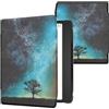 kwmobile Custodia eReader Compatibile con Pocketbook Era/Era Color/Era Lite Cover - eBook Reader Flip Case - blu/grigio/nero - Natura e spazio