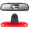 Berlingan 〔4.3'' Specchio Retrovisore + Obiettivo da 12mm CMOS Telecamera posteriore〕per Fiat Ducato 244 Bus Kasten/Peugeot Boxer/Citroen Jumper Relay 2002-2006 luce stop 3 trasportatore terzo