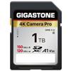 GIGASTONE 1 TB SD Card 4K Camera Pro, velocità fino a 150/120 MB/s, V30 U3 SDXC Ultra HD UHD Video per DSLR, fotocamera Canon, Sony, Pentax, Kodak, Olympus, Panasonic, con 1 mini custodia