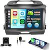 Inefala 4+64G 9'' Android 15 Autoradio per Kia Sportage 2010-2016