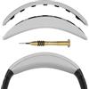 Geekria Cuscinetto per archetto compatibile con Bose QuietComfort 35 ii Gaming, QC35 II/ QC35/ QC45/ QC SE, ricambio per riparazione fascia (Grigio chiaro)