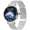 LONGLU Orologio intelligente da donna con chiamata Bluetooth, smartwatch da donna per iPhone e telefoni Android, multi-sport, fitness tracker con risposta/effettuare chiamate impermeabili (argento)