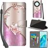 PHINIENLAND Cover per Honor X9A 5G / Honor Magic5 Lite Case PU Pelle Custodia [Kickstand] [Chiusura magnetica] [Slot per Schede], Portafoglio Flip Custodia per Honor X40 5G,Rosa