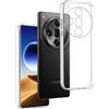 REY Pack 3X Cover in Gel TPU Trasparente per Oppo Find X7, Ultra Sottile 0,33 mm, Morbido Flessibile, Custodia Silicone
