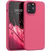 kwmobile Cover per iPhone 13 Pro Max Custodia - Back Case per Smartphone in Silicone TPU - Protezione Gommata - awesome pink