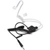 HYS Cuffie auricolari con tubo sonoro da 3,5 mm, trasparente, con clip di fissaggio solo per auricolari di sicurezza (Tipo 3)