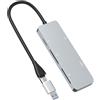 Rytaki Pro Lettore cfast 2.0, Card Reader USB C 3.0 e USB A, Adattatore scheda con Velocità 5 Gbps per SanDisk, Lexar, Transcend, Sony, lettura simultanea di 5 CFast/TF/SD/XD/CF