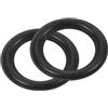 QUARKZMAN 2pz Gomma Altoparlante Schiuma Bordo Surround Anelli 3 Nero | Subwoofer Anelli, Parti di Ricambio, 47mmx75mm, Perforato, per Altoparlante Repair o Fai da Te