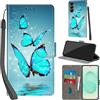 PHINIENLAND Cover per Samsung Galaxy S25 Plus custodia portafoglio Turquoise | 3 scomparti carte, 1 tasca banconote, Chiusura magnetica, Supporto, Pelle PU flip cover per Samsung S25 Plus