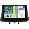 YUNTX [4GB+64GB] Autoradio 2 DIN Android 14 per Renault Megane 3 (2009-2014)-[Wireless Carplay/Android Auto/DSP]-IPS 9 Touch Screen-Camera+MIC-DAB/MirrorLink/Controllo del volante/Bluetooth 5.0