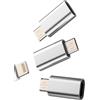 WASRUYI Adattatore per lightning femmina a micro usb maschio(3 Pack)per Apple iphone ricarica cavo da microusb jack Android cellulare adattatori compatibile per Samsung S6 edge+ S7Active note5 caricabatterie
