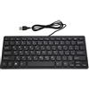 Cuifati Tastiera Araba Cablata Mini, Ultrasottile 78 Tasti USB Portatile per Computer Desktop, Tastiera da Ufficio e Gaming Plug And Play, Antigoccia, Silenziosa e Durevole per Ufficio