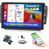 Fuluku 2+64G Android Autoradio per Peugeot 208/2008 2012-2018 con Carplay Android Auto Senza Fili, Stereo con Schermo da 10.1 pollici con Bluetooth/WiFi/GPS/Backup Camera/FM/RDS/SWC