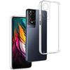 REY Cover in Gel TPU Trasparente per TCL 50 XE 5G - TCL 50 XE 5G NXTPAPER, Ultra Sottile 0,33 mm, Morbido Flessibile, Custodia Silicone