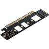 cablecc Adattatore Cablecc NGFF M.2 chiave M NVME AHCI SSD a PCI-E 3.0 16x 4x per SSD 110mm 80mm