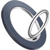 GVIEWIN Supporto magnetico ad anello per telefono, compatibile con MagSafe, supporto regolabile per iPhone 16 Pro Max/Pro/Plus/15/14/13/12 Series/altri telefoni, accessori magnetico(blu scuro)