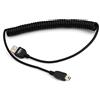 SYSTEM-S Cavo mini USB a spirale, 50-135 cm