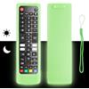 CTRLBETTER Custodia per telecomando in silicone compatibile con LG AKB74915324 AKB76037605 AKB74475481 AKB75375608 TV telecomando copertura protettiva antiurto con cordino (verde fluorescente)