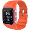 GIOPUEY Cinturini Compatibile con Polar M400/M430, Morbido Silicone Cinturino [Resistente all'Usura] [Traspirante] - Orange