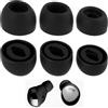 EceoThsy Set Di 3 Paia Di Tappi in Silicone Per Samsung Galaxy Buds Pro Applicabile, Tappi Auricolari Antiscivolo in 3 Misure, Compatibili Con Custodia Di Ricarica, Modello SM-R190, Nero