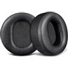SOULWIT Cuscinetti Auricolari Ricambio per Audeze LCD-2, LCD-2C, LCD-3, LCD-4, LCD-4Z, LCD-MX4, LCD-X, LCD-XC Cuffie, Cuscini con Morbida Pelle Proteica e Schiuma di Memoria ad Alta Densità - Nero