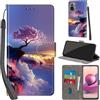 PHINIENLAND Cover per Xiaomi Redmi Note 10 4G Case PU Pelle Custodia [Kickstand] [Chiusura magnetica] [Slot per Schede], Portafoglio Flip Custodia per Redmi Note 10s,Montagna