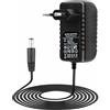 TECHZOCOAlimentatore 19V 1A, adattatore da parete, caricabatterie 19V, connettore DC 5,5 x 2,1 mm, nero