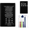 E-yiiviil Batteria di ricambio BL-5CB 800 mAh/3,7 V, compatibile con Nokia-105 2019 Nokia-1800 E60 3600 3660, con strumenti