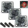 Kocusu 3 Set OV9732 Modulo fotocamera grandangolare da 100° per Autodarts Sistema con Cavo da 3 m,1280 x 720 30 fps,1 MP, Lunghezza Focale Compatibile con Win XP,7,8,10,OS X,Linux